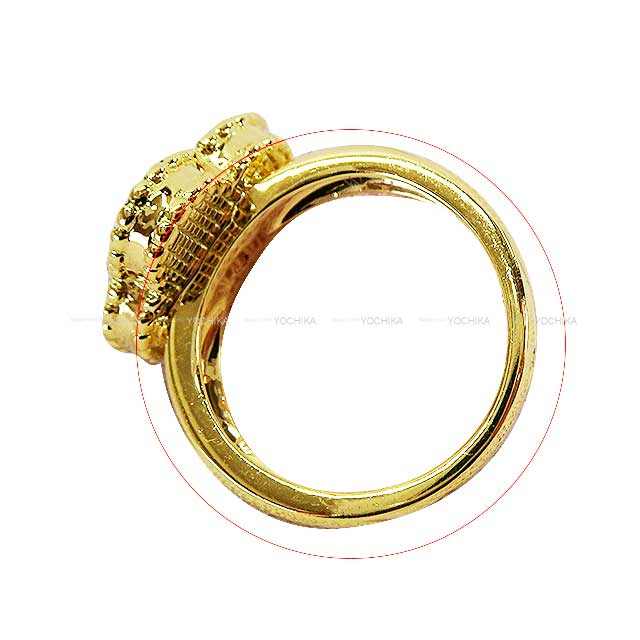 [Pre-loved] Van Cleef & Arpels ring Vintage Alhambra ＃52 K18YG/Onyx/diamond #52 VCARA41000[LIKE NEW][Authentic]