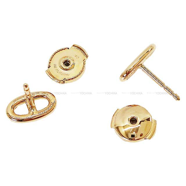 HERMES pierced earring Chaine D'ancre Farandole TPM[EXCELLENT][Authentic]