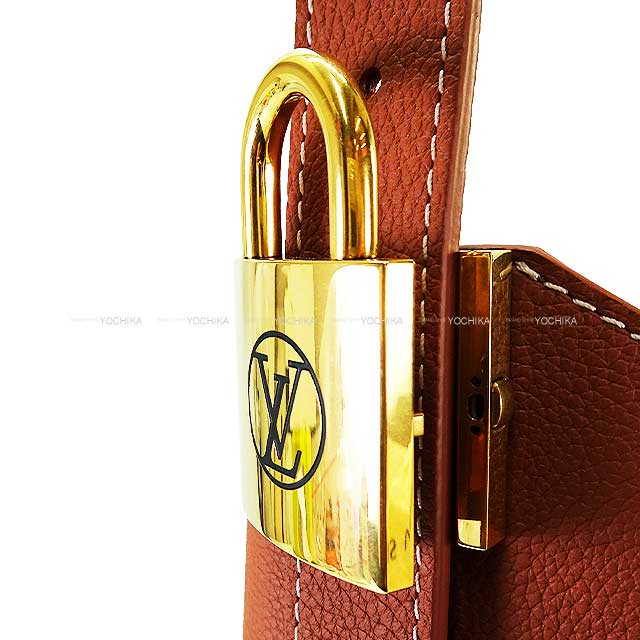 2024 NEW LOUIS VUITTON Shoulder bag Low Key HOBO MM Cognac Graind Calf(Caviarskin) Gold HW M24974[EXCELLENT][Authentic]