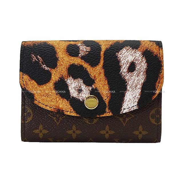 2024 Isetan Shinjuku Exclusive New Collection LOUIS VUITTON change purse Portemonnaie Rosalie Animal motif Leopard Monogram Canvas Gold HW M13852[BRAND NEW][Authentic]