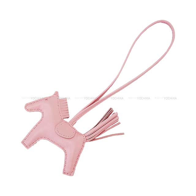 HERMES bag charm Rodeo PM Rose Sakura Agneau Milo/Veau Swift Stamp W[BRAND NEW][Authentic]