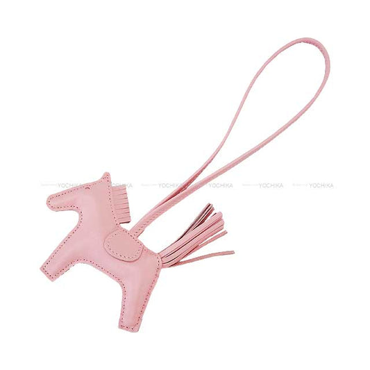 HERMES bag charm Rodeo PM Rose Sakura Agneau Milo/Veau Swift Stamp W[BRAND NEW][Authentic]