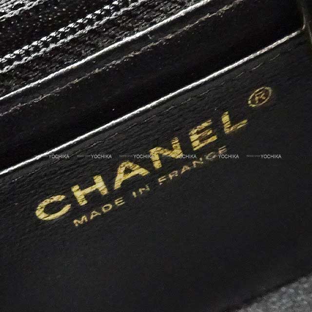 [Pre-loved] CHANEL Shoulder bag COCO Mark Matelasse  Mini Chain shoulder bag Noir (Black) Graind Calf(Caviarskin) Champagne Gold HW A35200[LIKE NEW][Authentic]