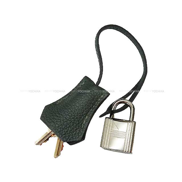 HERMES Handbag Birkin25 Vert Fonce Veau Jonathan Silver HW Stamp U[EXCELLENT][Authentic]