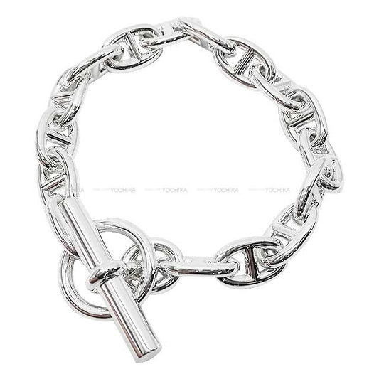 HERMES bracelet Chaine D'ancre MM 16 Links Silver925[EXCELLENT][Authentic]