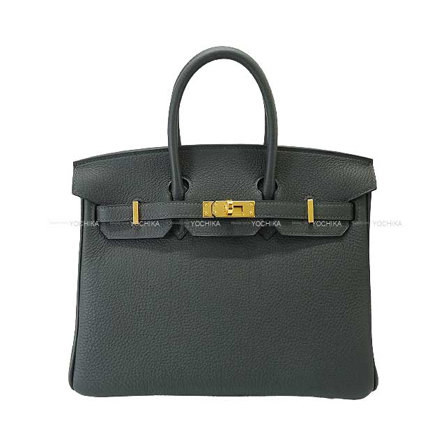 HERMES Handbag Birkin25 Vert Fonce Veau Togo Gold HW Stamp W[BRAND NEW][Authentic]