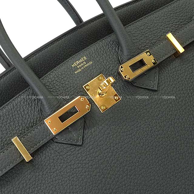 HERMES Handbag Birkin25 Vert Fonce Veau Togo Gold HW Stamp W[BRAND NEW][Authentic]