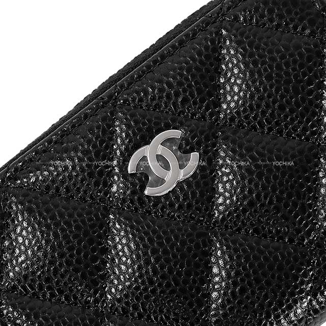 CHANEL change purse Matlasse Classic Zip Coin Purse Noir (Black)/Bordeaux Graind Calf(Caviarskin) Silver HW AP0216[BRAND NEW][Authentic]