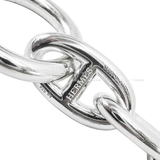 HERMES bracelet Chaine D'ancre GM 11 Links Silver925[EXCELLENT][Authentic]