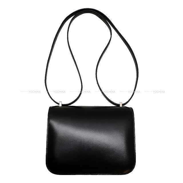 HERMES Shoulder bag Constance 3 18 Miroir Noir (Black) Box Calf Silver HW Stamp W[BRAND NEW][Authentic]