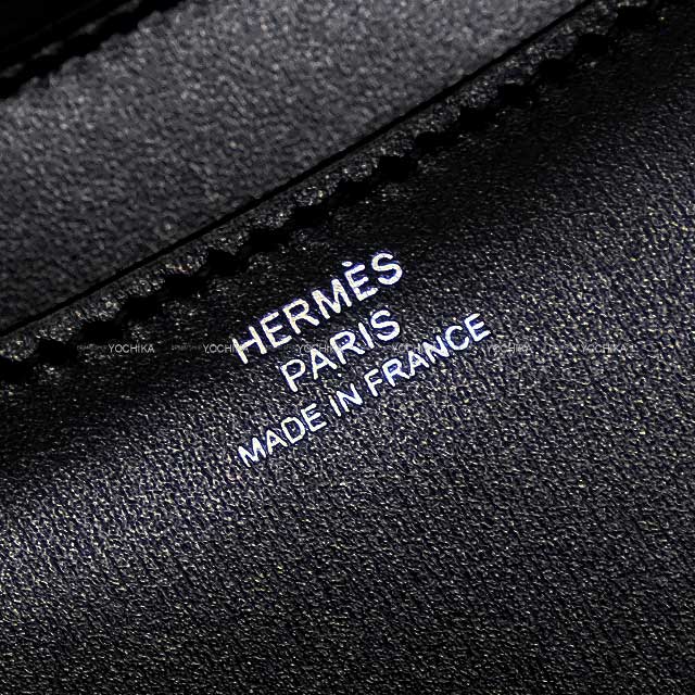 HERMES Shoulder bag Constance 3 18 Miroir Noir (Black) Box Calf Silver HW Stamp W[BRAND NEW][Authentic]