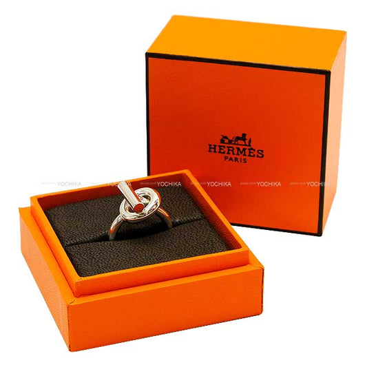 [Pre-loved] HERMES ring Echappee MM #55 Silver Silver925 (SV925 Ag925) #55[USED SA][Authentic]