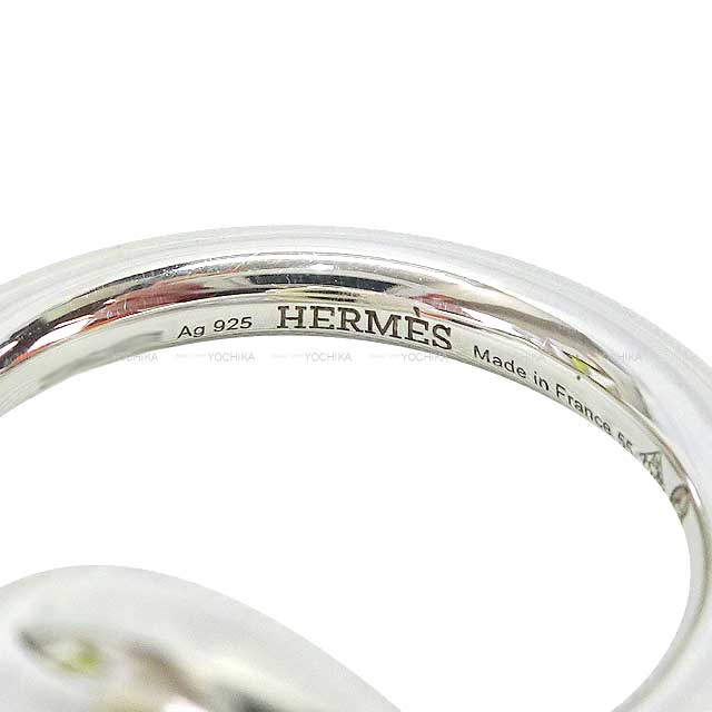 [Pre-loved] HERMES ring Echappee MM #55 Silver Silver925 (SV925 Ag925) #55[USED SA][Authentic]