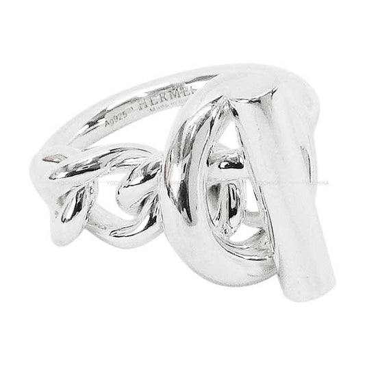 [Pre-loved] HERMES ring CroisetteGM #59 Silver Silver925 (SV925 Ag925) #59[LIKE NEW][Authentic]