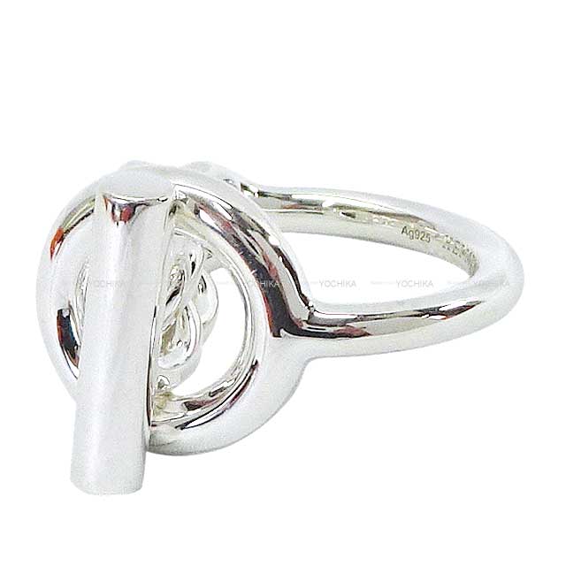 [Pre-loved] HERMES ring CroisetteGM #59 Silver Silver925[LIKE NEW][Authentic]