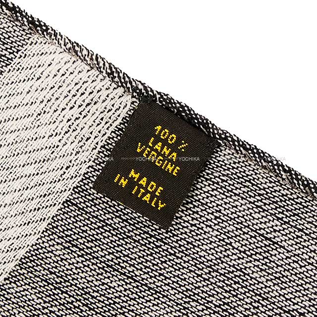 CHANEL Stall Tag Logo Large Dark Grey Virgin Wool[EXCELLENT][Authentic]