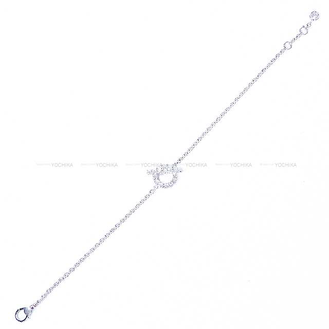 HERMES bracelet Finesse #ST White Gold K18WG/Diamond0.55ct[EXCELLENT][Authentic]