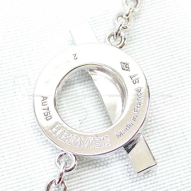 HERMES bracelet Finesse #ST White Gold K18WG/Diamond0.55ct[EXCELLENT][Authentic]