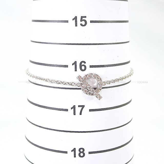 HERMES bracelet Finesse #ST White Gold K18WG/Diamond0.55ct[EXCELLENT][Authentic]