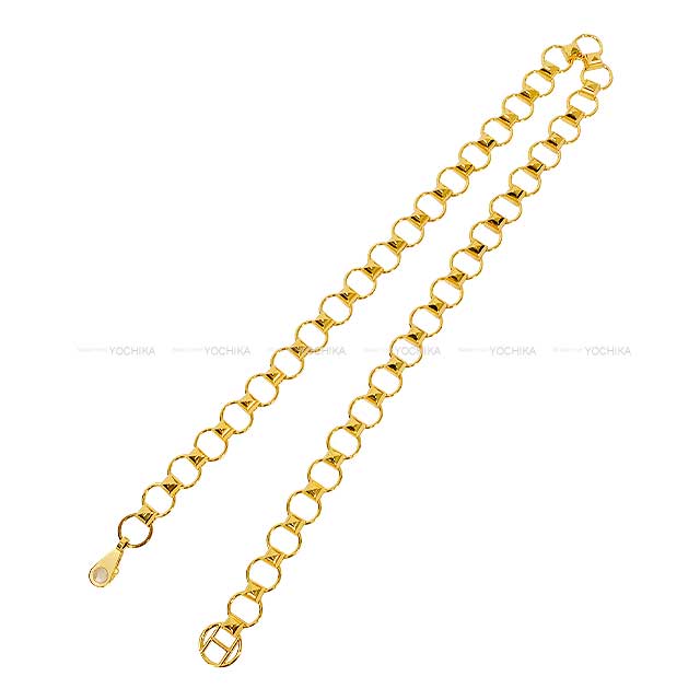 HERMES belt Chaine Medor Chain Studs #M Gold Gold Plated[EXCELLENT][Authentic]