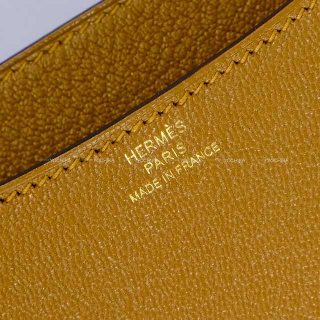 HERMES Shoulder bag Constance 3 18 Miroir Verso Kraft/Blue brume  Chevre Myzore Champagne Gold HW Stamp W[BRAND NEW][Authentic]