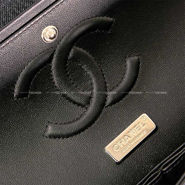 2023‐2024AW CHANEL Shoulder bag Matelasse25 Coco Mark Sequins Grey Denim Silver HW A01112[ALMOST NEW][Authentic]