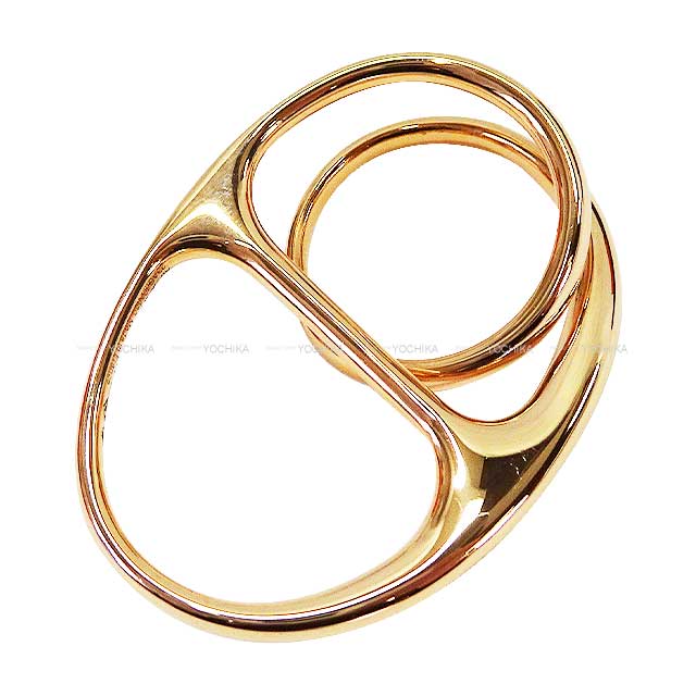 HERMES ring Chaine D'ancre Double Punk #53 K18PG[EXCELLENT][Authentic]