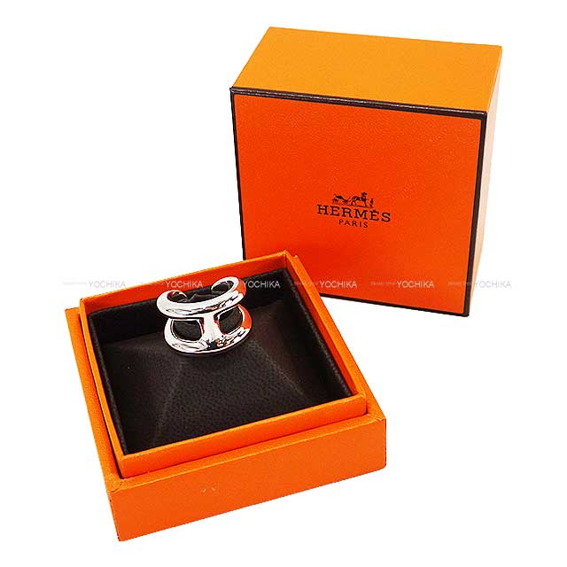 HERMES ring Osmoz PM #49 Silver925 (SV925 Ag925) #49[EXCELLENT][Authentic]