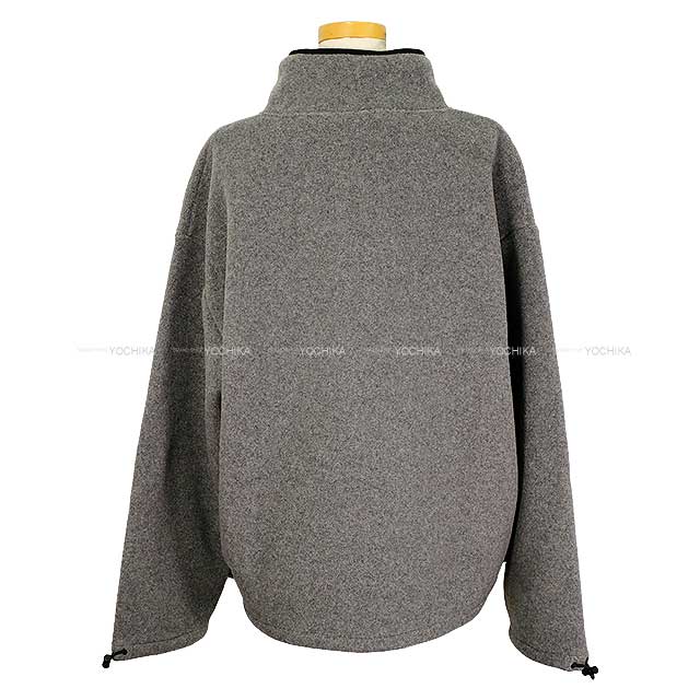 Miu Miu Hooded sweatshirt Logo Fleece Sweatshirt Grey Polyester XS MJL042[BRAND NEW][Authentic]