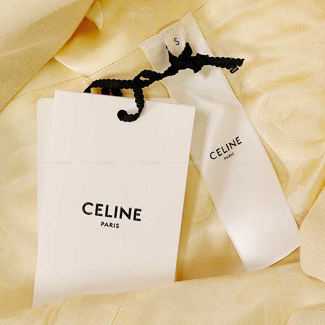 CELINE Tops Ladies Sleeveless Overturned Collar Cream Wool S 75PY2X37012CR[BRAND NEW][Authentic]