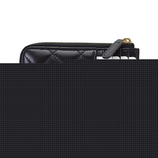 CHANEL card holder Fragment Case Pearl Coco Mark Matelass Polka Dot Noir (Black)/Blanc (White) Lambskin Champagne Gold HW AP3816[EXCELLENT][Authentic]