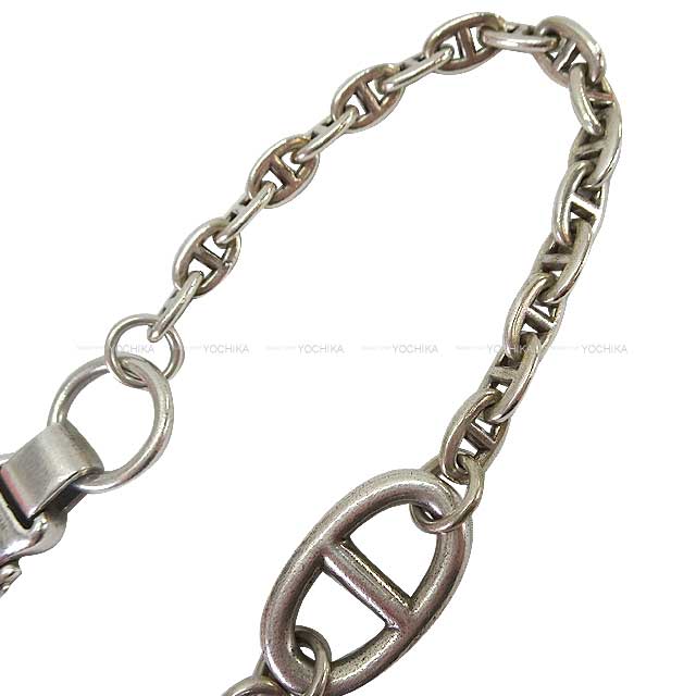 [Pre-loved] HERMES Wallet chain Vintage Pere et Mere Key ring crescendo chaine d'ancre Silver800[USED AB][Authentic]