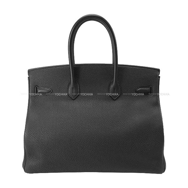 [Pre-loved] HERMES Handbag Birkin35 Noir (Black) Veau Togo Silver HW Stamp □R[LIKE NEW][Authentic]