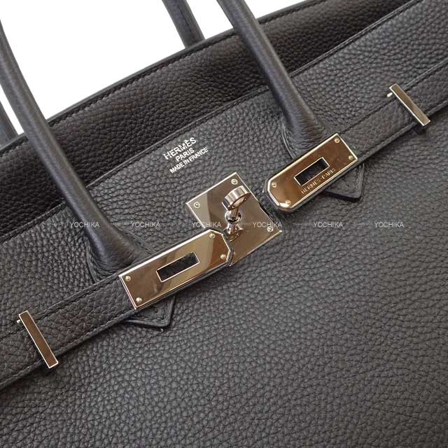 [Pre-loved] HERMES Handbag Birkin35 Noir (Black) Veau Togo Silver HW Stamp □R[LIKE NEW][Authentic]