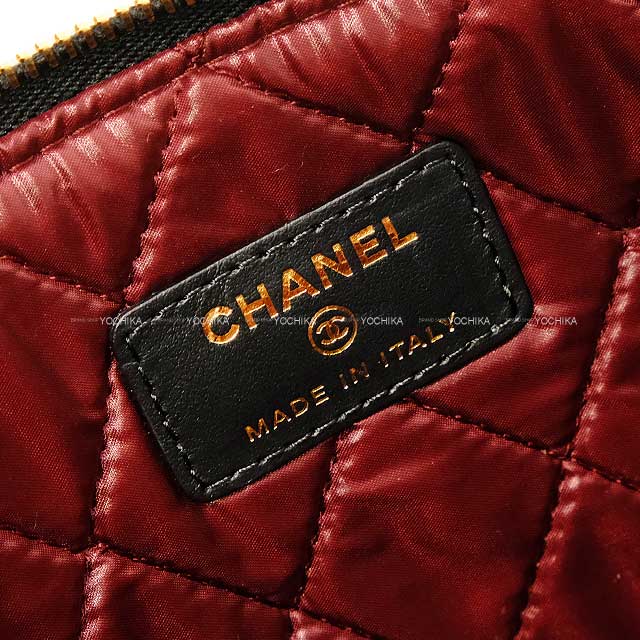 2017AW Pre CHANEL Clutch bag Pouch lucky Charm 2.55 Matelasse ZIP Noir (Black)/Bordeaux Aged calfskin Antique Silver HW A81036[EXCELLENT][Authentic]