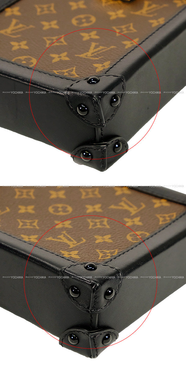 [Pre-loved] LOUIS VUITTON Shoulder bag Pochette Trunk  Vertical Monogram Canvas Gold HW G63913[LIKE NEW][Authentic]