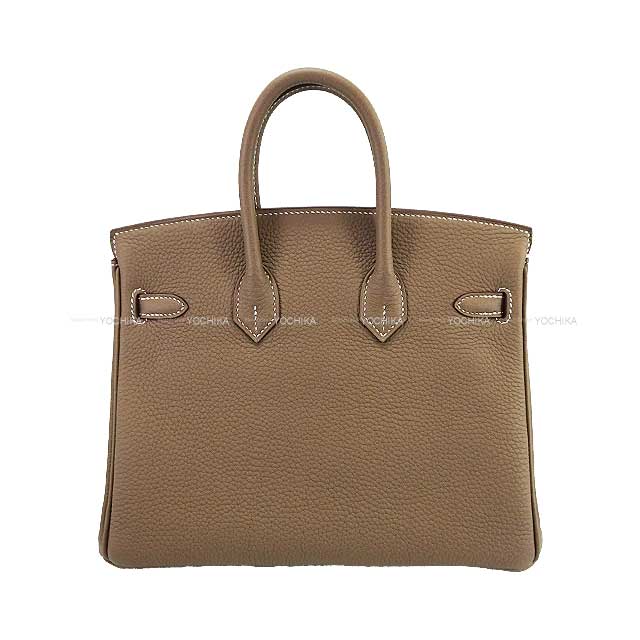 HERMES Handbag Birkin25 Verso Etoupe/Marron Fonce Veau Togo Silver HW Stamp W[BRAND NEW][Authentic]