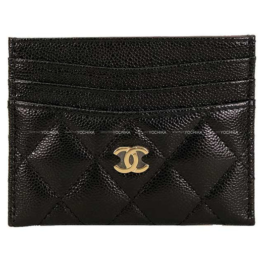 2025 Spring/Summer Limited CHANEL card holder Classic Flat Matelasse Coco Mark Noir (Black)/Bordeaux Graind Calf(Caviarskin) Gold HW AP4472[BRAND NEW][Authentic]