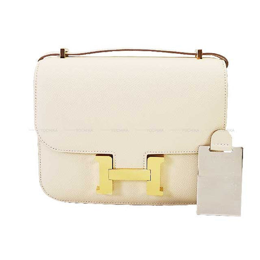 HERMES Shoulder bag Constance 3 18 Miroir Craie Veau Epsom Champagne Gold HW Stamp W[BRAND NEW][Authentic]