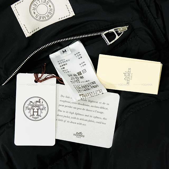 [Pre-loved] HERMES Down jacket Piumino Noir (Black) Nyron/Polyurethane M[LIKE NEW][Authentic]