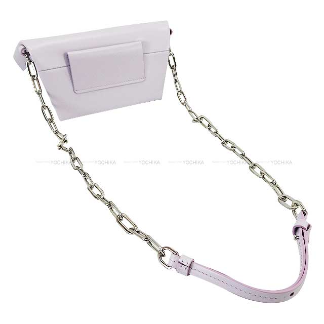 Maison Margiela Shoulder bag Snatched Small Chain wisteria light  purple Calf Silver HW S56WF0159[EXCELLENT][Authentic]