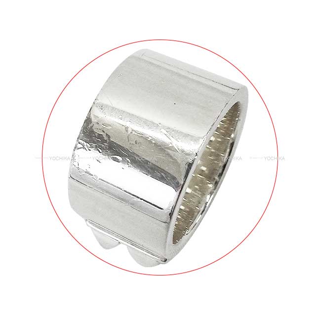 [Pre-loved] HERMES ring COLLIER DE CHIEN GM Silver Silver925 (SV925 Ag925) #52[USED SA][Authentic]