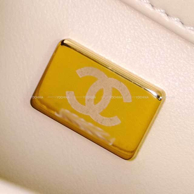 2024AW CHANEL Shoulder bag Flap bag Matelasse COCO mark chain Ivory searing lambskin Antique matt gold hardware AS5193[BRAND NEW][Authentic]