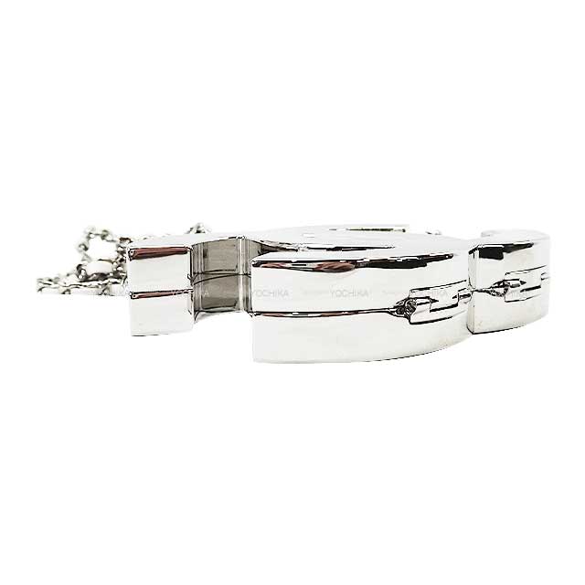 2025 Cruise line CHANEL Shoulder bag Long necklace Coco mark metal chain Blanc (White) Metal/Calf Silver HW ABE814[BRAND NEW][Authentic]