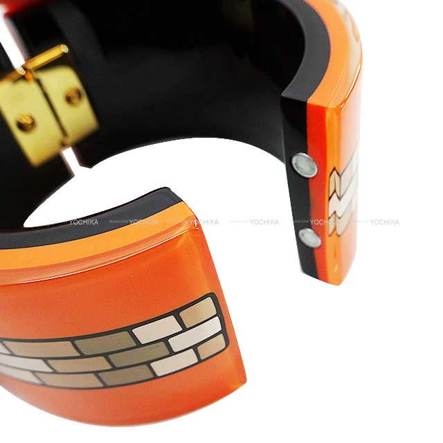 2023 Metiers dart CHANEL bangle Bracelet J12 Motif Coco Orange resin Belt Width: 1.4" ABB382[EXCELLENT][Authentic]