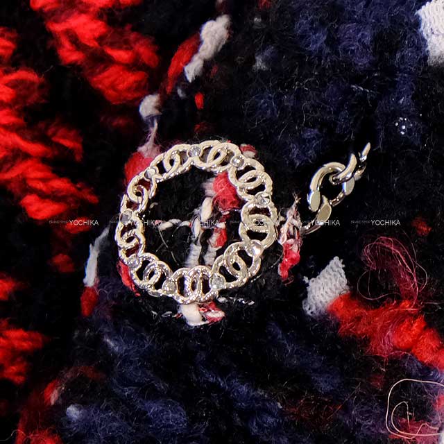 2023 AW CHANEL Plainly colored jacket Women's Tweed Mini COCO Mark Buttons Rouge/Black/White Cashmere #36 P75716[EXCELLENT][Authentic]