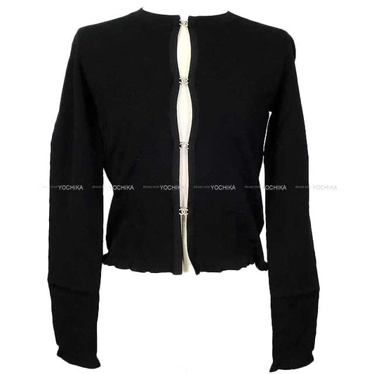2024SS CHANEL Cardigan Women's Coco rhinestone pocket Noir (Black) Viscose/Polyester #34 P76842[BRAND NEW][Authentic]
