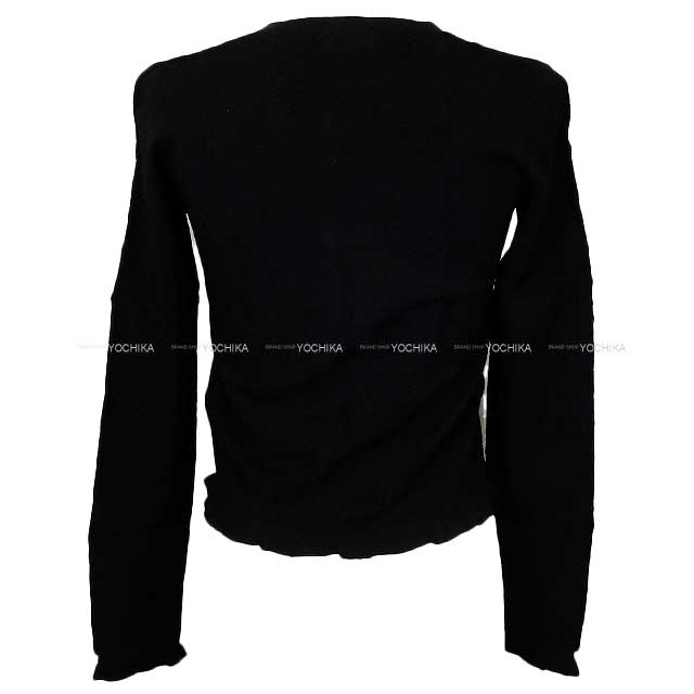 2024SS CHANEL Cardigan Women's Coco rhinestone pocket Noir (Black) Viscose/Polyester #34 P76842[BRAND NEW][Authentic]