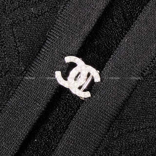 2024SS CHANEL Cardigan Women's Coco rhinestone pocket Noir (Black) Viscose/Polyester 34 P76842[BRAND NEW][Authentic]