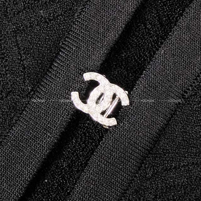 2024SS CHANEL Cardigan Women's Coco rhinestone pocket Noir (Black) Viscose/Polyester #34 P76842[BRAND NEW][Authentic]